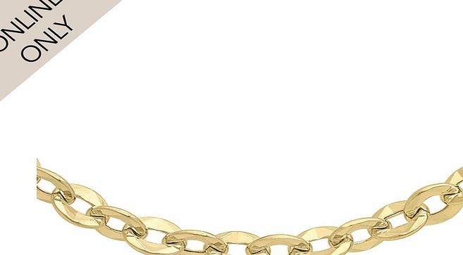 Goldsmiths 9ct Yellow Gold 18 Inch Trace Chain