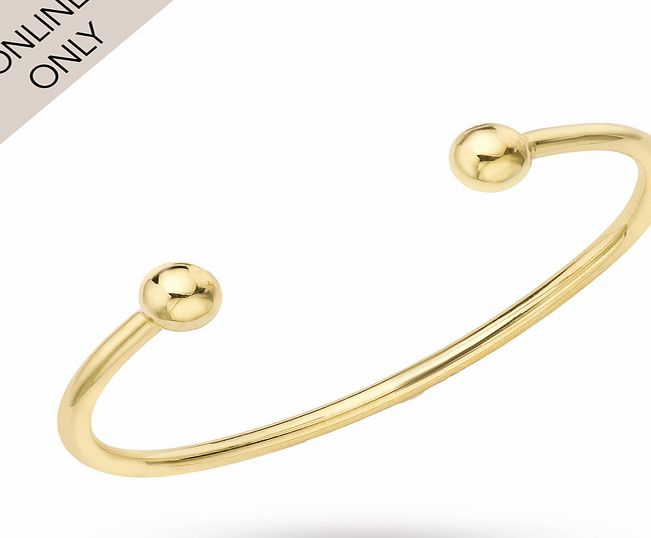 Goldsmiths 9ct yellow gold baby bangle