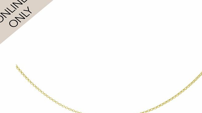 Goldsmiths 9ct Yellow Gold Double Dog Tag Chain
