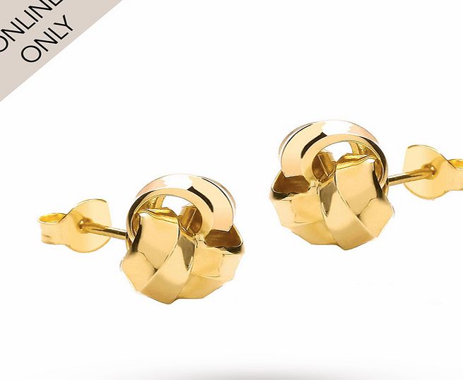 Goldsmiths 9ct Yellow Gold Snot Stud Earrings