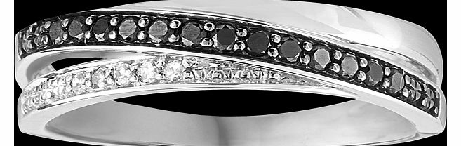 Black and white 0.15 total carat weight diamond