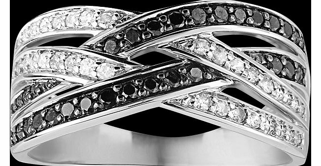 Black and white 0.33 total carat weight diamond