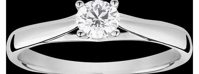 Brilliant cut 0.33 carat solitaire diamond ring