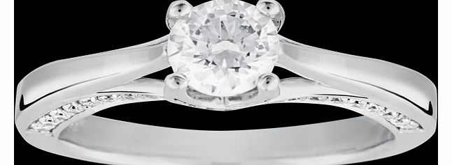 Goldsmiths Brilliant Cut 0.53 Carat Solitaire Diamond Ring