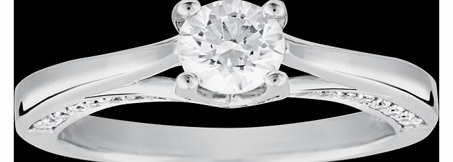 Goldsmiths Brilliant Cut 0.77 Carat Solitaire Diamond Ring