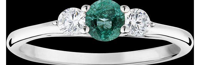 Goldsmiths Emerald and 0.30 total carat weight diamond, 3