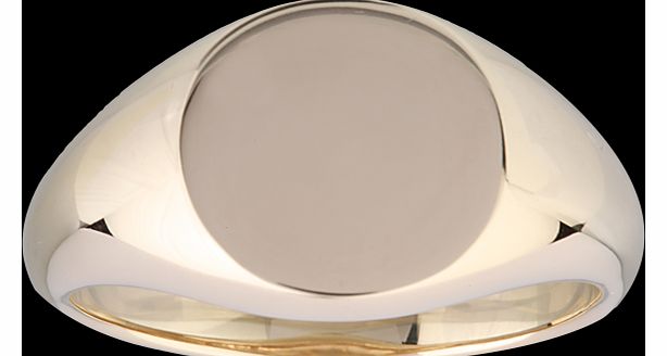 Goldsmiths Gents Signet Ring in 9 Carat Yellow Gold - Ring