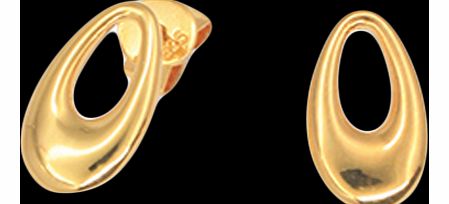 Goldsmiths Gold Vermeil Oval Drop Earrings