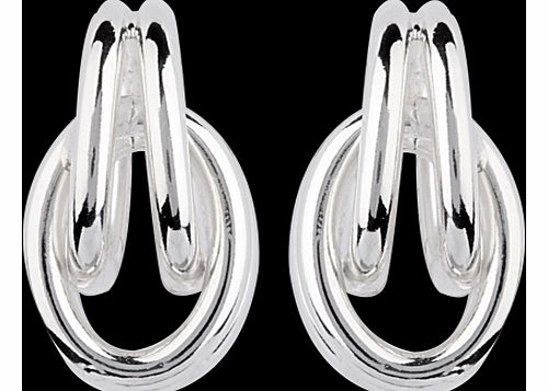 Goldsmiths Italian Silver Fancy Love Knot Earrings