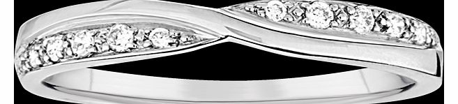 Goldsmiths Ladies 0.09 total carat weight diamond set kiss