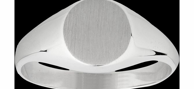 Goldsmiths Ladies Signet Ring in Sterling Silver