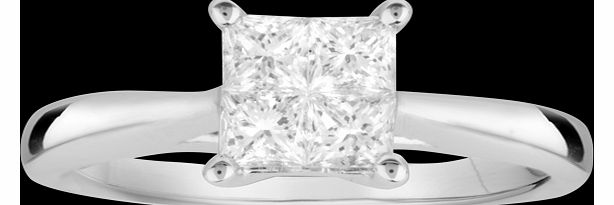 Princess Cut 0.75 Carat Total Weight Diamond