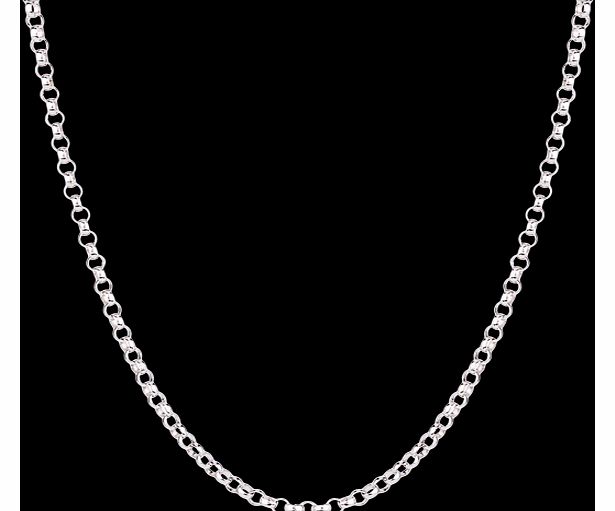 Goldsmiths Silver Belcher Chain 18 Inch Necklace