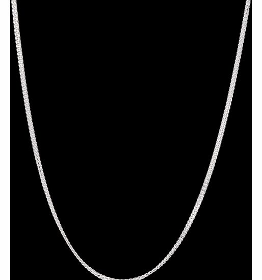 Goldsmiths Silver Curb Chain 16 Inch Necklace