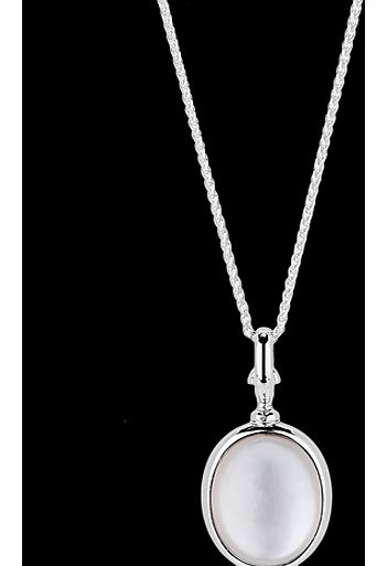 Silver Mother of Pearl Locket Pendant