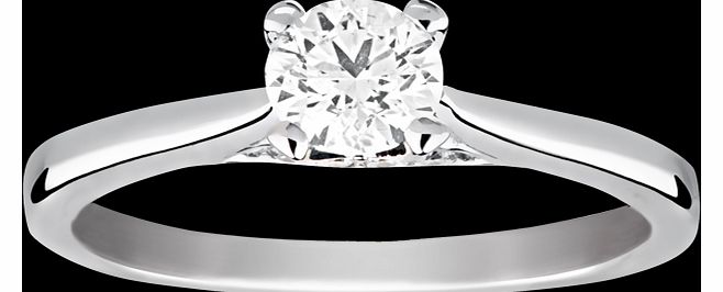 Goldsmiths Solitaire Brilliant Cut 0.66 Carat Diamond Ring