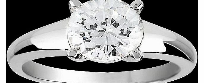 Goldsmiths Sterling Silver Brilliant Cut Cubic Zirconia