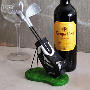 Golf Bag Wine Bottle Holder Gift for Him