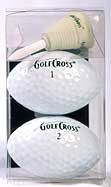 Golf Cross 2-ball and Tee Cup Box Set