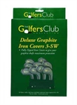 GolfersClub Deluxe Graphite Iron Covers GCDLGIC-B