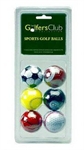 GolfersClub Novelty Sports Golf Balls (pack Of 6)
