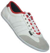 Draw White, Grey and Red Trainers