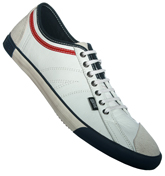Goliath OVAL White, Dark Red and Navy Trainers