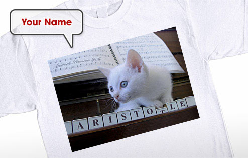 GoneDigging Cat Playing Piano T-Shirt
