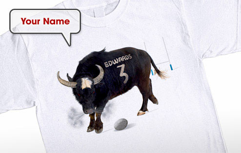 GoneDigging Charging Bull Rugby T-Shirt