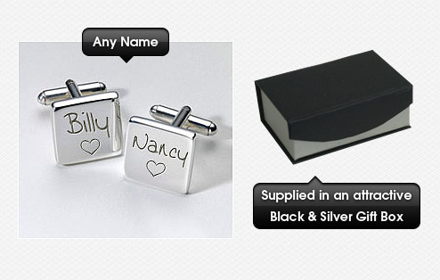 GoneDigging Engraved Cufflinks - Love