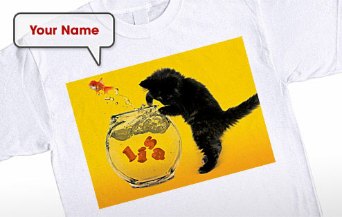 GoneDigging Fishing - Personalised Cat T-Shirt