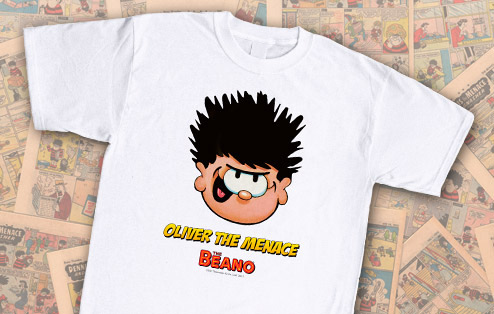 GoneDigging Iconic Dennis the Menace Personalised T-shirt