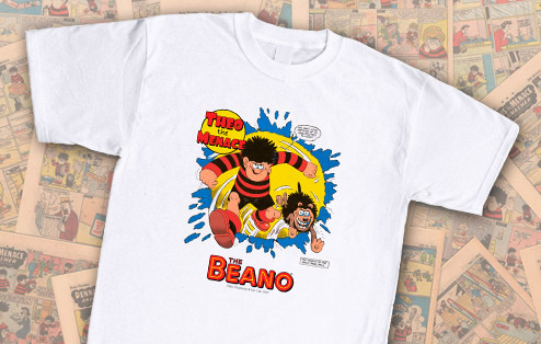 GoneDigging Personalised Beano Dennis and Gnasher T-shirt
