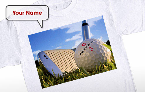 GoneDigging Personalised Golf Ball T-Shirt