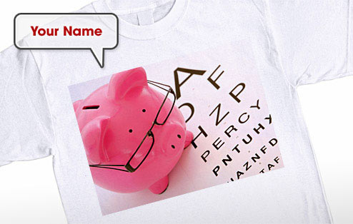 GoneDigging Personalised Pink Piggy T-Shirt
