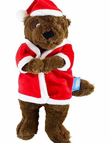 Good Boy - Santa Meerkat - Festive Soft Dog Toy With Squeaker