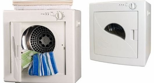 Compact Mini Table Top White Tumble Dryer (1200) Ideal for smaller loads, flats, caravans, students.