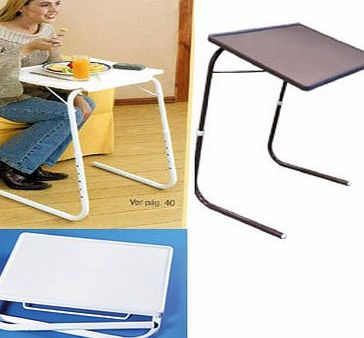 Good Ideas Folding Adjustable Table Ideal for Reading, Eating, Games. Available in White or Brown. Click NEW for colour options.