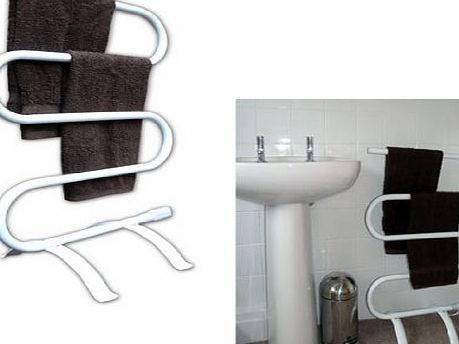 Good Ideas Free Standing Portable Heated Towel Warmer with Stand (890) Dry your towels whatever the weather.