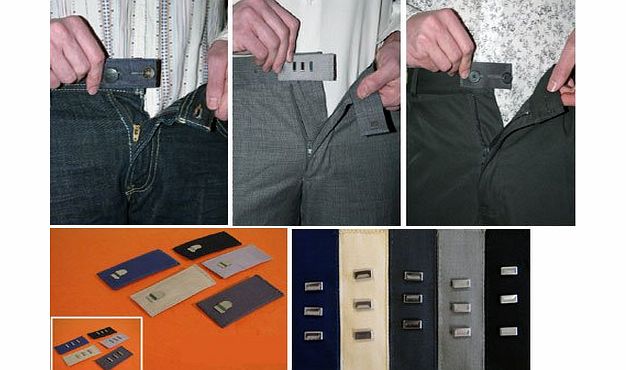 Ideal for maternity use Pack of 5 Button Trouser Extenders For Men And Women - Increases The Width of Jeans, Pants, Skirts By Up To 5.5cm