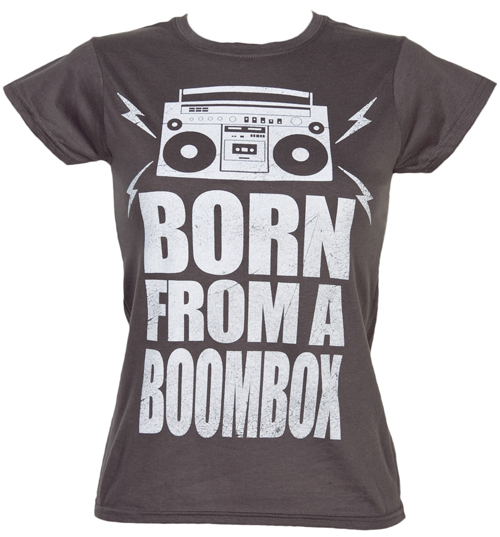 Good Times Tees Ladies Born From A Boombox T-Shirt from Good