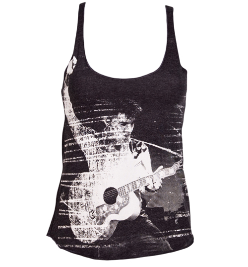 Goodie Two Sleeves Ladies Elvis Distressed Print Vest from Goodie