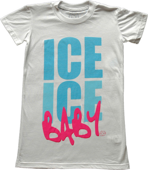 Goodie Two Sleeves Ladies Ice Ice Baby T-Shirt from Goodie Two Sleeves