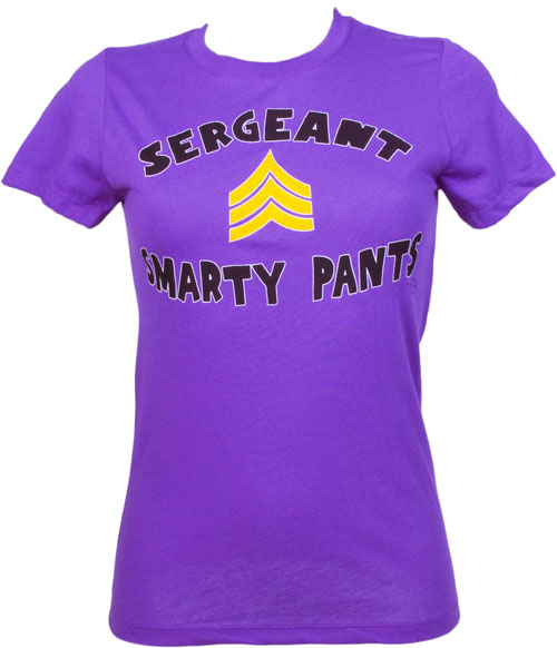 Goodie Two Sleeves Ladies Sergeant Smarty Pants T-Shirt from Goodie