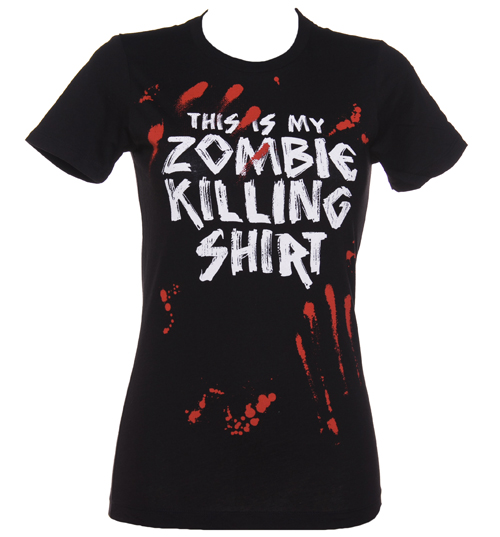 Goodie Two Sleeves Ladies This Is My Zombie Killing Shirt from