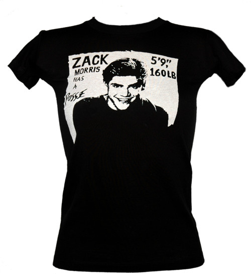 Goodie Two Sleeves Ladies Zack Morris T-Shirt from Goodie Two Sleeves
