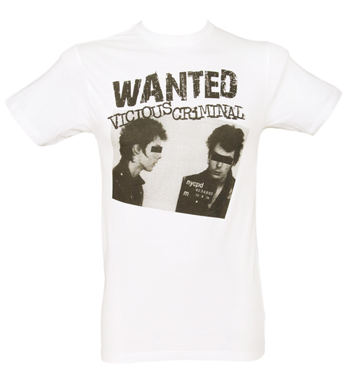 Goodie Two Sleeves Mens Wanted Vicious Criminal T-Shirt from