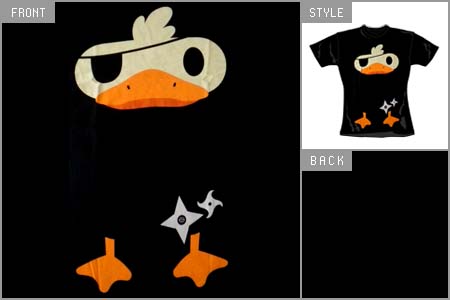 Goodie Two Sleeves (Ninja Duck) Girls T-Shirt