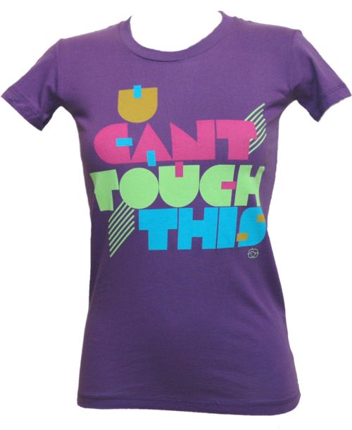 Goodie Two Sleeves Purple Ladies Can` Touch This Ladies T-Shirt from Goodie Two Sleeves