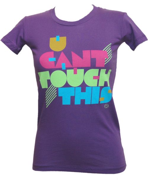 Goodie Two Sleeves Purple Ladies Can` Touch This Ladies T-Shirt from Goodie Two Sleeves